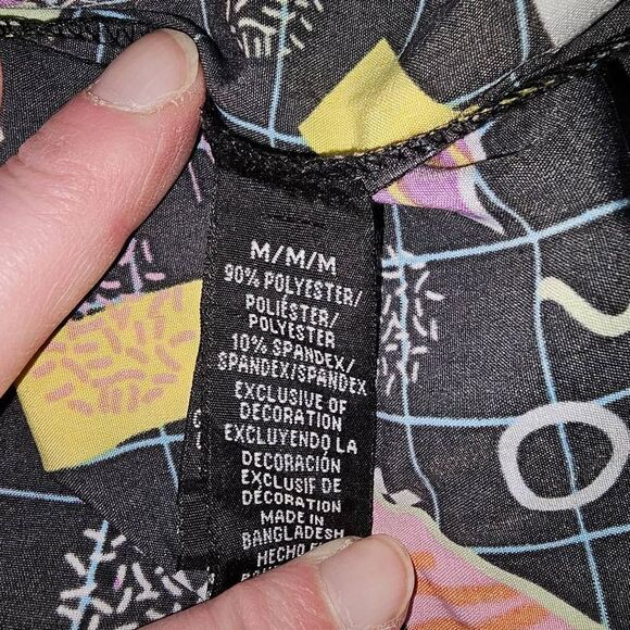 Oh Snap Drill Clothing‎ Co Mens 80's Saved By The Bell Style Button Down Medium - Picture 4 of 5